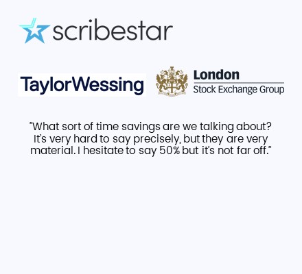 London Stock Exchange interview with William Belcher, Partner at Taylor Wessing on their use of ScribeStar
